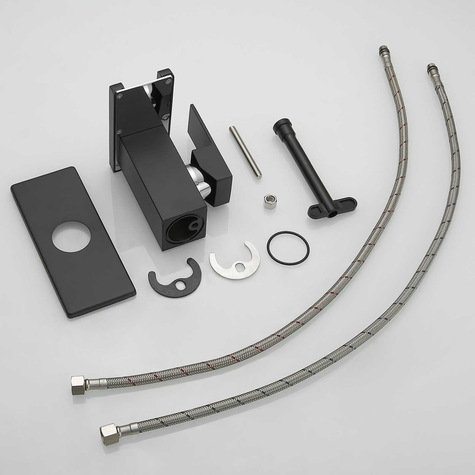  Black waterfall spout disassembled
