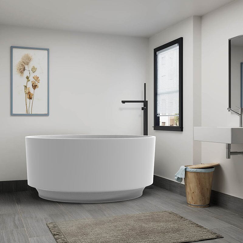 Japanese Circle Bathtub with Stone Resin Material