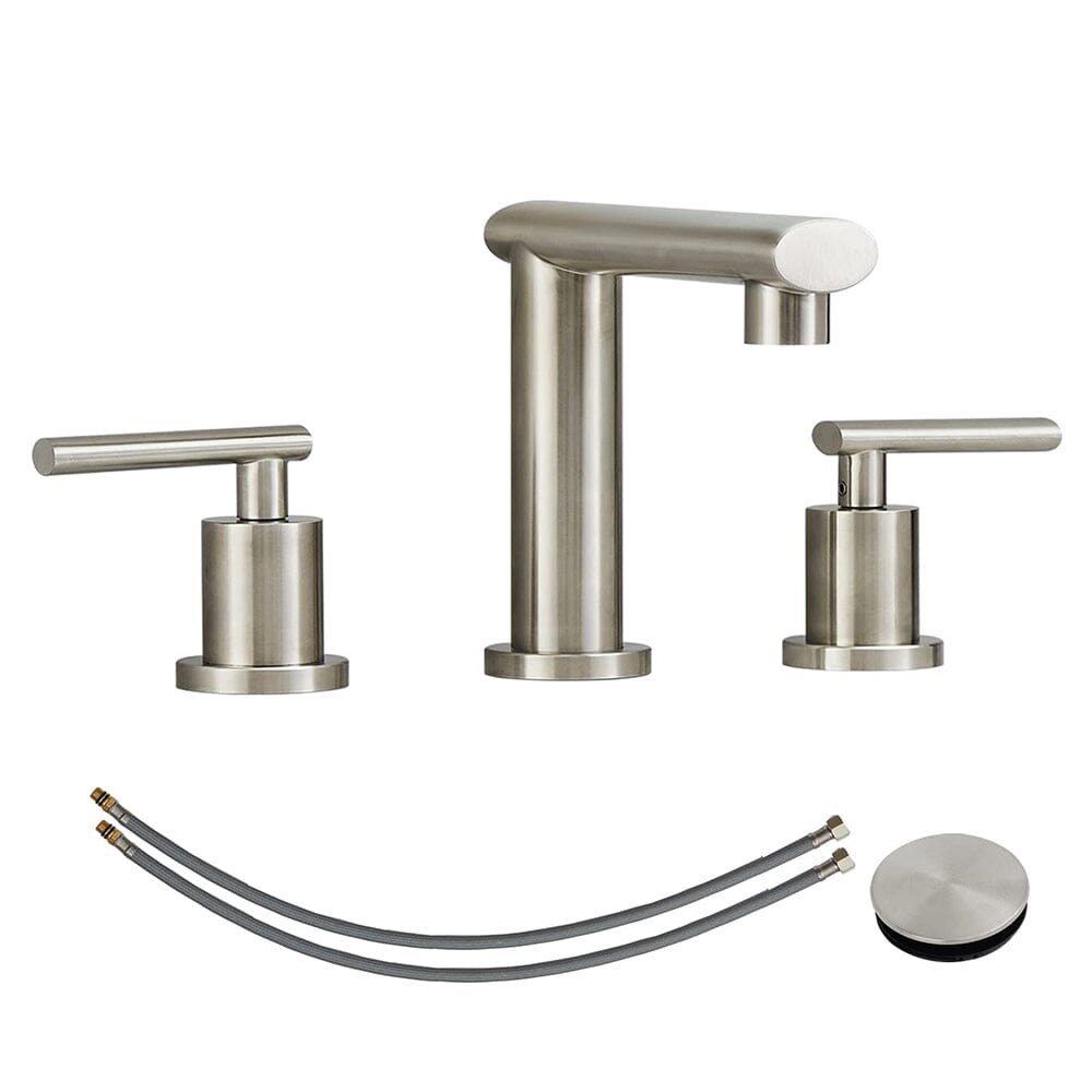 8-Inch Widespread Bathroom Faucet for Sink 3 Hole, 2-Handles with Pop Up Drain