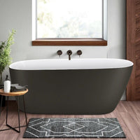 59'' grey Acrylic Single Slipper Bathtub, Modern Style, Color Consistency, Exclusive Patent